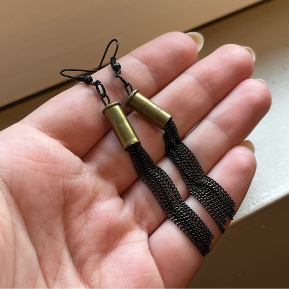 Handmade .22 Shell Earrings - Picture 2 of 7